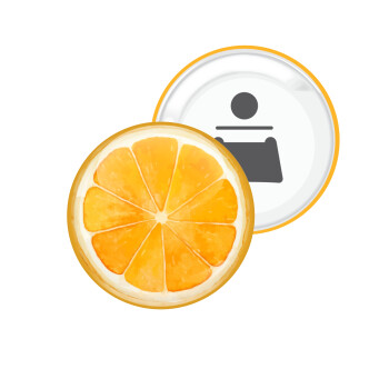 Πορτοκάλι, Μαγνητάκι και ανοιχτήρι μπύρας στρογγυλό διάστασης 5,9cm