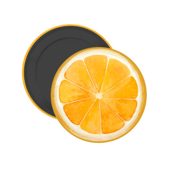 Orange, Μαγνητάκι ψυγείου στρογγυλό διάστασης 5cm