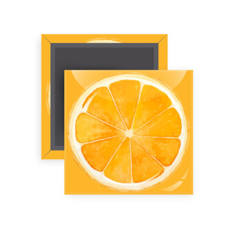 Πορτοκάλι, Μαγνητάκι ψυγείου τετράγωνο διάστασης 5x5cm