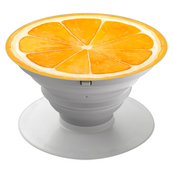 Πορτοκάλι, Phone Holders Stand  Λευκό Βάση Στήριξης Κινητού στο Χέρι