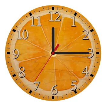 Πορτοκάλι, Ρολόι τοίχου ξύλινο plywood (20cm)