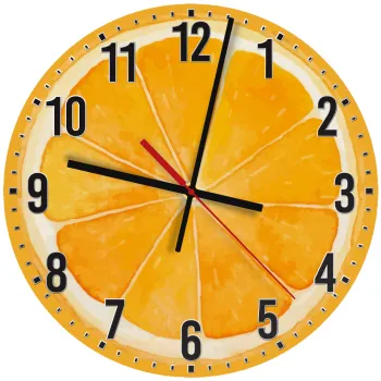 Πορτοκάλι, Ρολόι τοίχου ξύλινο (30cm)