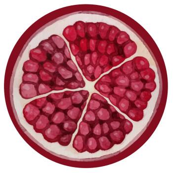 pomegranate, Mousepad Round 20cm