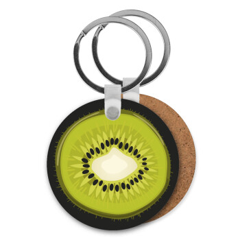 Ακτινίδιο, Μπρελόκ Ξύλινο στρογγυλό MDF Φ5cm