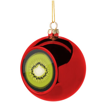 Kiwi, Χριστουγεννιάτικη μπάλα δένδρου Κόκκινη 8cm