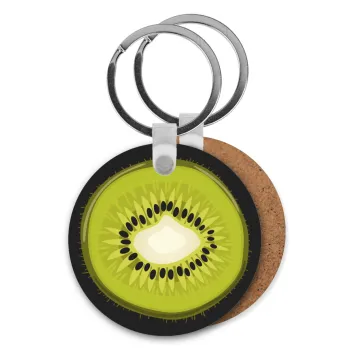 Ακτινίδιο, Μπρελόκ Ξύλινο στρογγυλό MDF Φ5cm