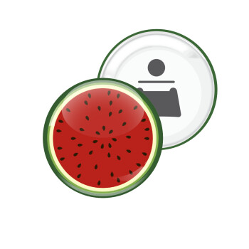 Watermelon, Μαγνητάκι και ανοιχτήρι μπύρας στρογγυλό διάστασης 5,9cm