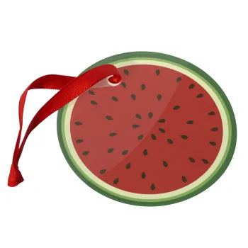 Watermelon, Christmas ornament glass 9cm