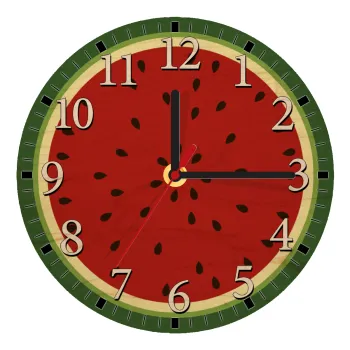 Καρπούζι, Ρολόι τοίχου ξύλινο plywood (20cm)