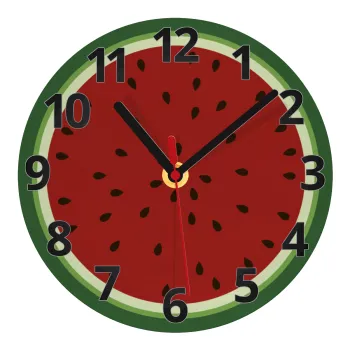 Καρπούζι, Ρολόι τοίχου γυάλινο (20cm)