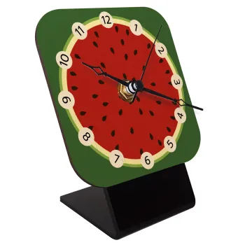 Καρπούζι, Επιτραπέζιο ρολόι σε φυσικό ξύλο (10cm)