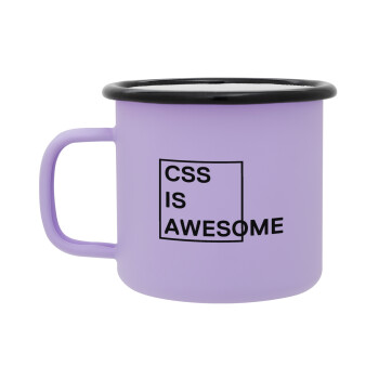 CSS is awesome, Κούπα Μεταλλική εμαγιέ ΜΑΤ Light Pastel Purple 360ml