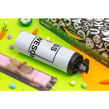 CSS is awesome, Easter candle,Travel Tumbler 2 Lids, with metal straw & cleaning brush & aromatic flat candle (30cm) (PINK)