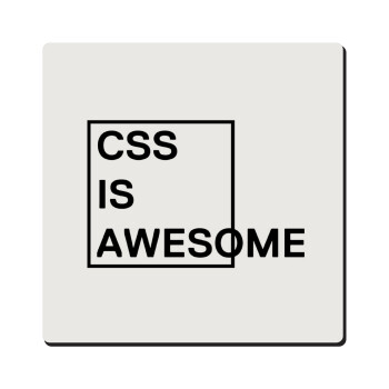 CSS is awesome, Τετράγωνο μαγνητάκι ξύλινο 6x6cm