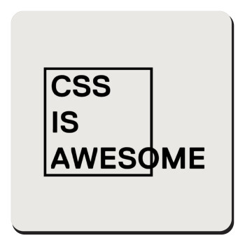 CSS is awesome, Τετράγωνο μαγνητάκι ξύλινο 9x9cm