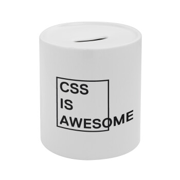 CSS is awesome, Κουμπαράς πορσελάνης με τάπα