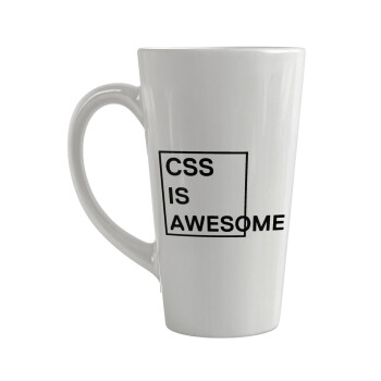 CSS is awesome, Κούπα κωνική Latte Μεγάλη, κεραμική, 450ml