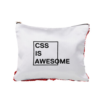 CSS is awesome, Τσαντάκι νεσεσέρ με πούλιες (Sequin) Κόκκινο