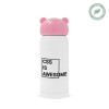 Pink stainless steel thermal flask, 320ml
