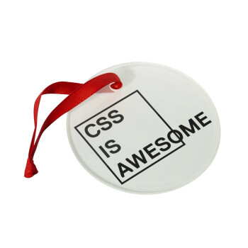 CSS is awesome, Christmas ornament glass 9cm