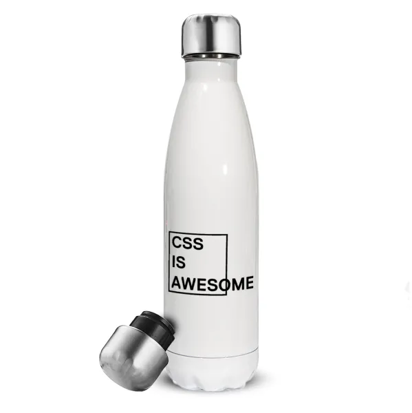 CSS is awesome — Metal mug thermos White (Stainless steel), double wall, 500ml