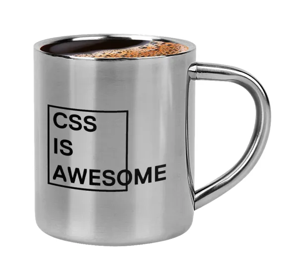 CSS is awesome — Double-wall metal cup for espresso (220ml)
