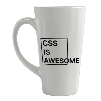 CSS is awesome, Κούπα κωνική Latte Μεγάλη, κεραμική, 450ml
