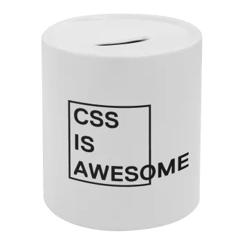 CSS is awesome, Κουμπαράς πορσελάνης με τάπα
