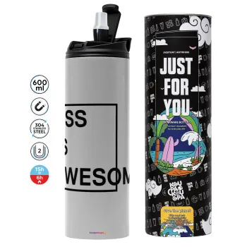 CSS is awesome, Tumbler stainless steel GREY 600ml