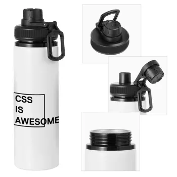CSS is awesome, Metal water bottle with safety cap, aluminum 850ml