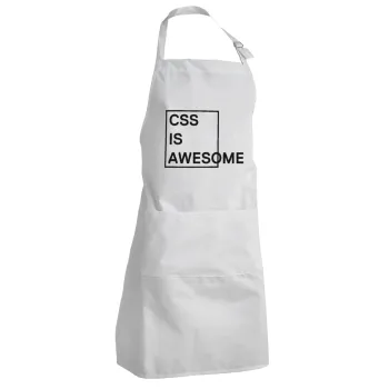 CSS is awesome, Adult Chef Apron (with sliders and 2 pockets)