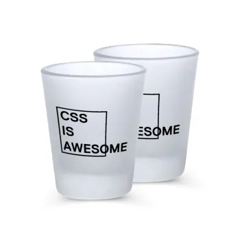 CSS is awesome, Σφηνοπότηρα γυάλινα 45ml του πάγου (2 τεμάχια)
