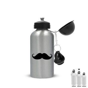 moustache, Metallic water jug, Silver, aluminum 500ml