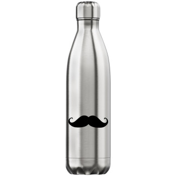 moustache, Inox (Stainless steel) hot metal mug, double wall, 750ml
