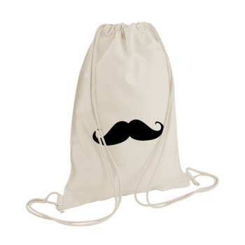 moustache, Τσάντα πλάτης πουγκί GYMBAG natural (28x40cm)