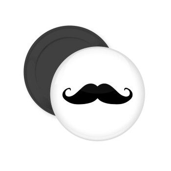 moustache, Μαγνητάκι ψυγείου στρογγυλό διάστασης 5cm