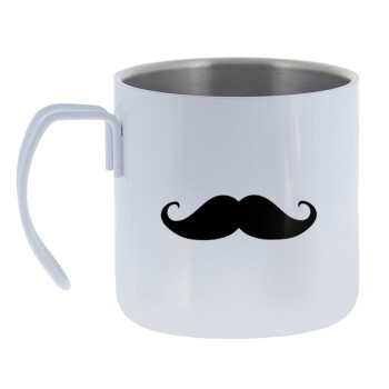 moustache, Mug Stainless steel double wall 400ml