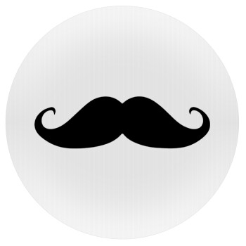 moustache, Mousepad Round 20cm
