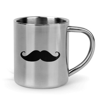 moustache, Mug Stainless steel double wall 300ml