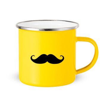 moustache, Yellow Enamel Metallic Cup 360ml