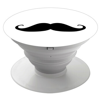 moustache, Phone Holders Stand  White Hand-held Mobile Phone Holder