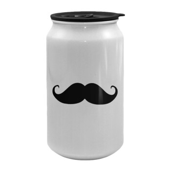 moustache, Κούπα ταξιδιού μεταλλική με καπάκι (tin-can) 500ml