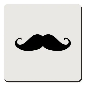 moustache, Τετράγωνο μαγνητάκι ξύλινο 9x9cm