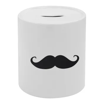 Μουστάκι, Κουμπαράς πορσελάνης με τάπα