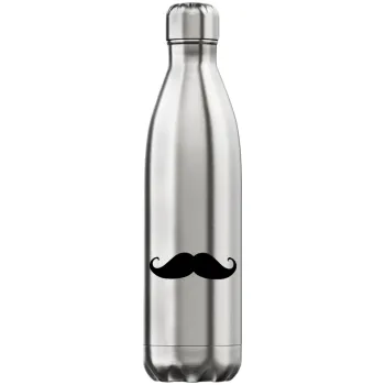 moustache, Inox (Stainless steel) hot metal mug, double wall, 750ml