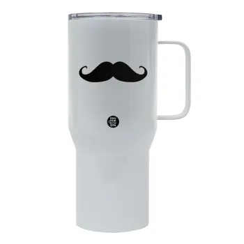 Μουστάκι, Tumbler με καπάκι, διπλού τοιχώματος (θερμό) 750L