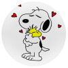 Snoopy Love, Mousepad Στρογγυλό 20cm