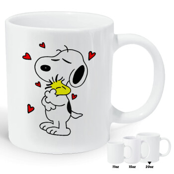 Snoopy Love, Κούπα Giga, κεραμική, 590ml