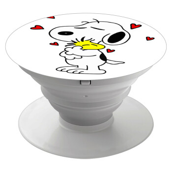 Snoopy Love, Phone Holders Stand  White Hand-held Mobile Phone Holder