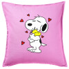 Sofa cushion Pink 50x50cm includes filling